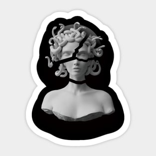 medusa's head in aesthetic style Sticker